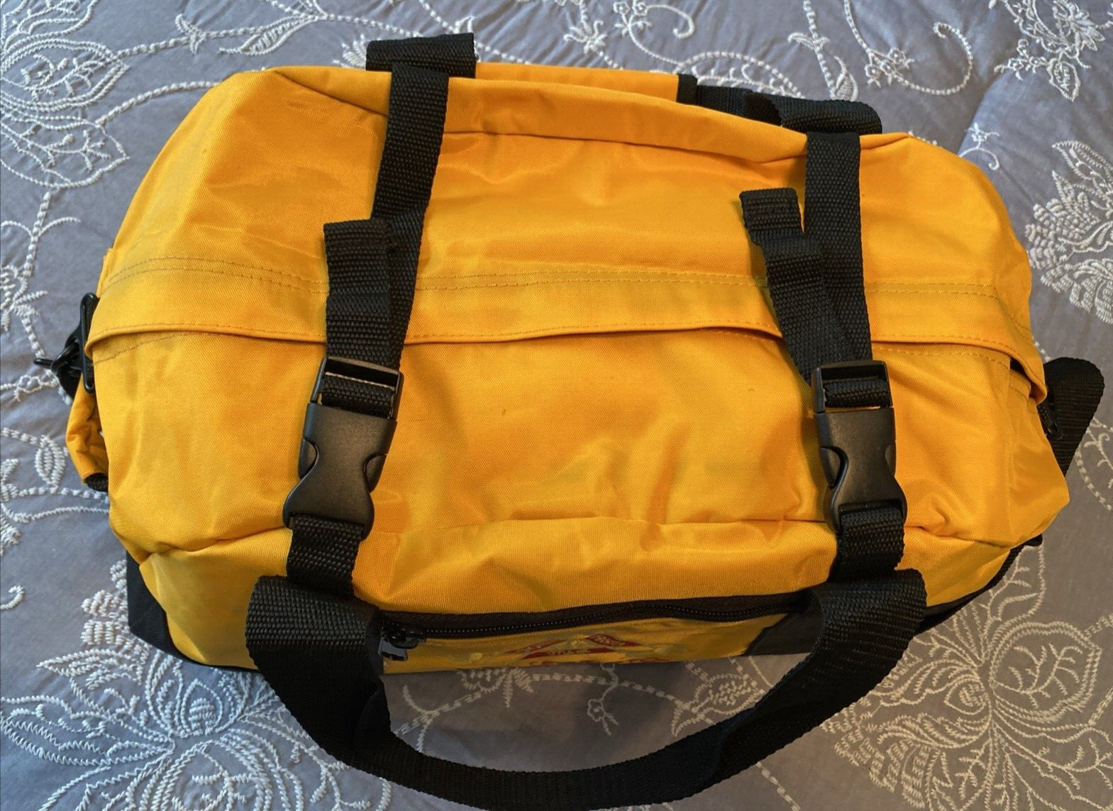 Montecristo Cigars Medium Heavyweight Duffle Bag in Yellow and Black, 18″ x 10″