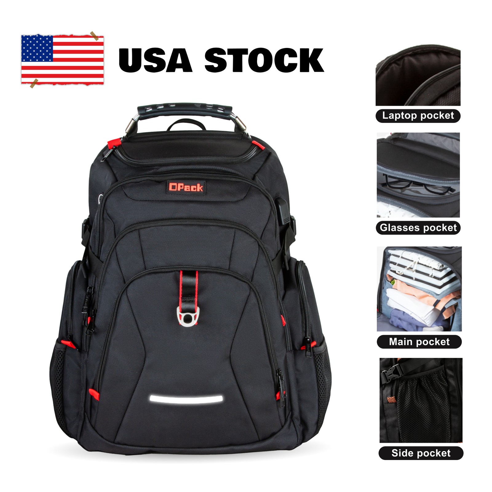 BEST GIFT Large TSA Friendly Durable Travel Backpack Anti-Theft 17″ Laptop Bag
