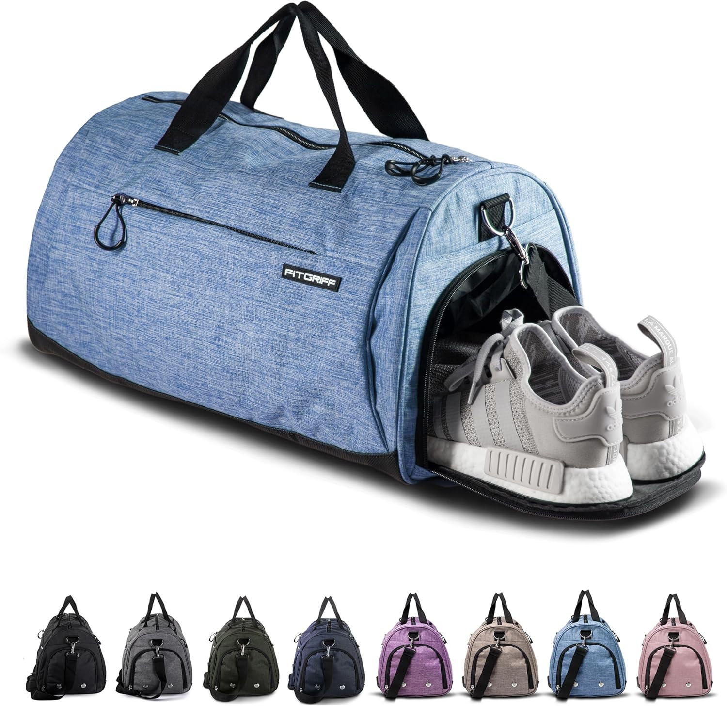 Versatile Gym Bag with Shoe & Wet Compartment for Travel & Fitness