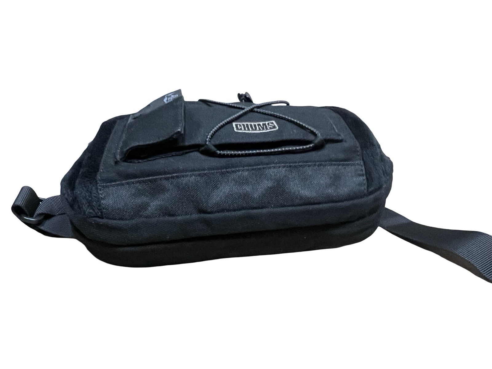 Chums Boom Box Black Reflective Waist Shoulder Bag Fanny Back Hiking Running