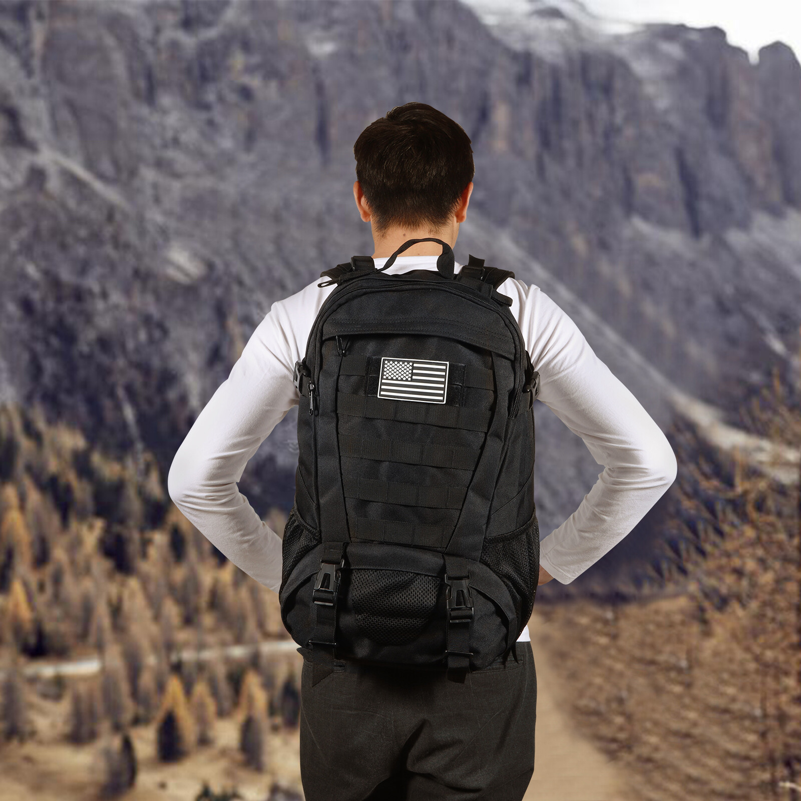 Outdoor Tactical Backpack Military Molle Rucksack Camping Travel Hiking Bag USA