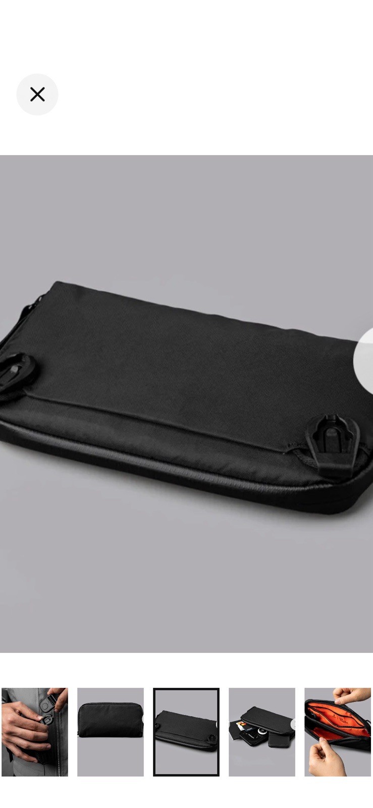 NWT Flight Pouch Black Knight Travel Bag – A4