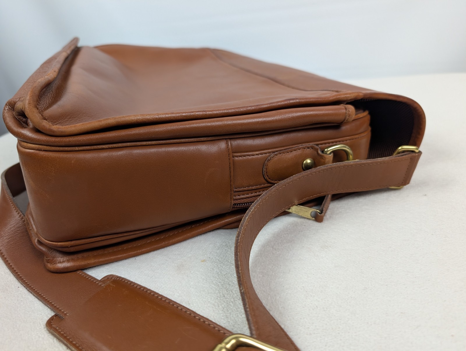 COACH Prescott #0532 British Tan Briefcase Men’s Belt Glove Leather