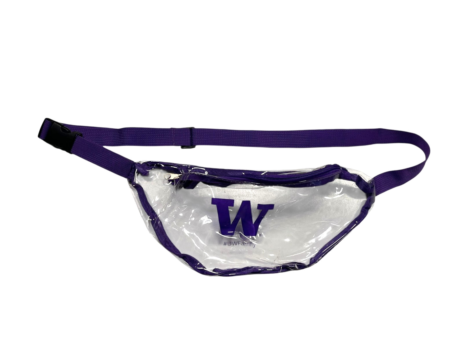 WASHINGTON HUSKIES UW Football CLEAR FANNY PACK College Stadium Fan Waist Bag
