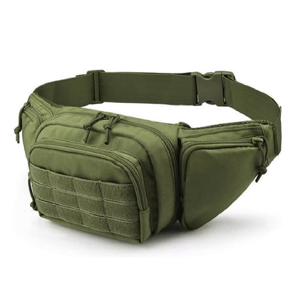 Tactical Waist Fanny Pack Belt Bag Military Sports Travel Bum Bag Army Green