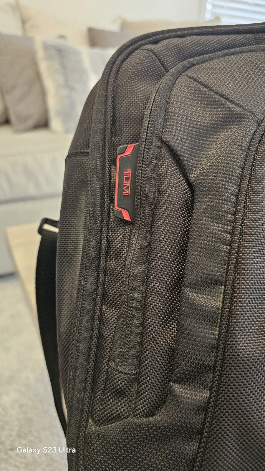 Tumi T-Pass Jackson Deluxe Portfolio Briefcase Laptop Bag Black Nylon T-Tech