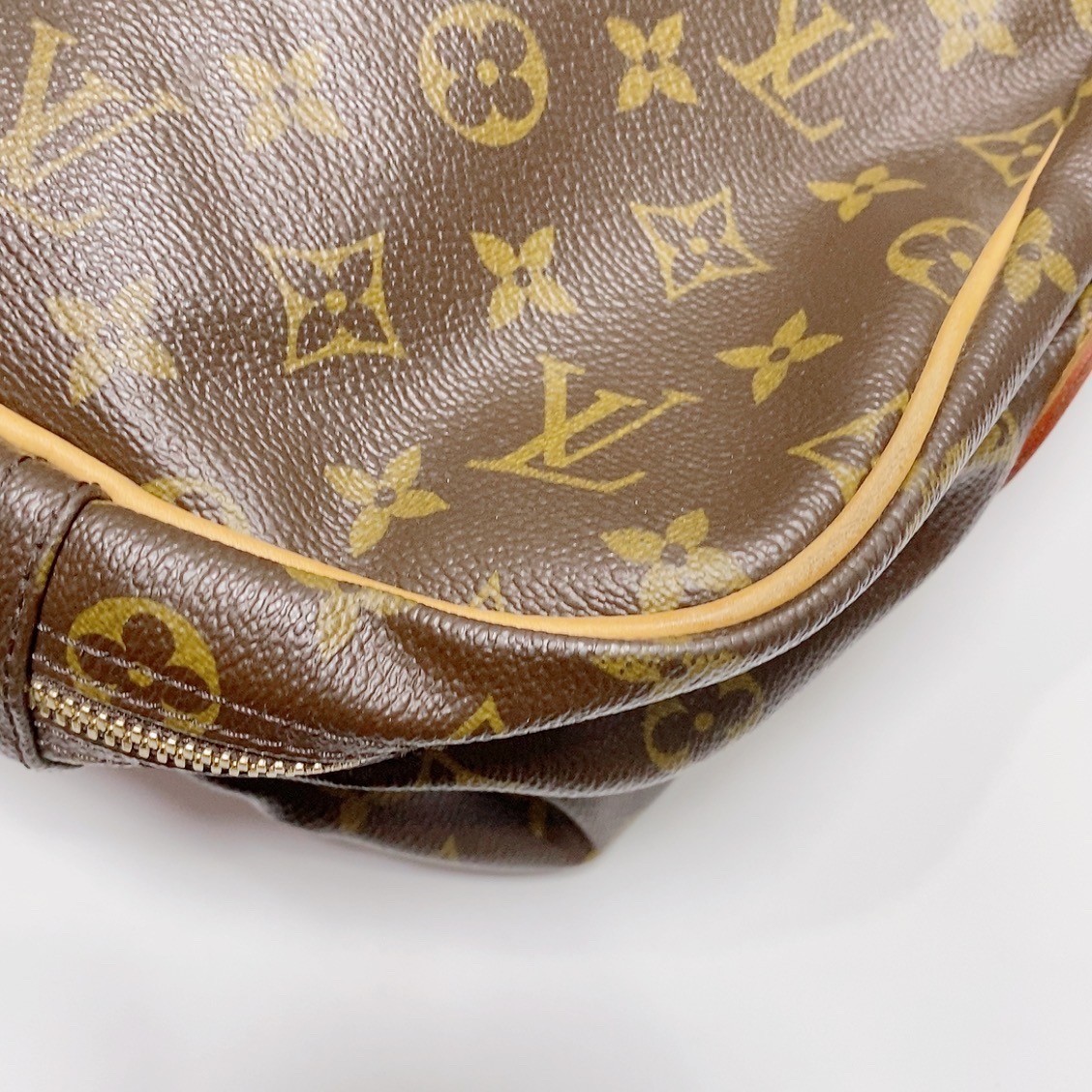 Louis Vuitton Sac Chasse brown monogram canvas top handle shoulder crossbody bag