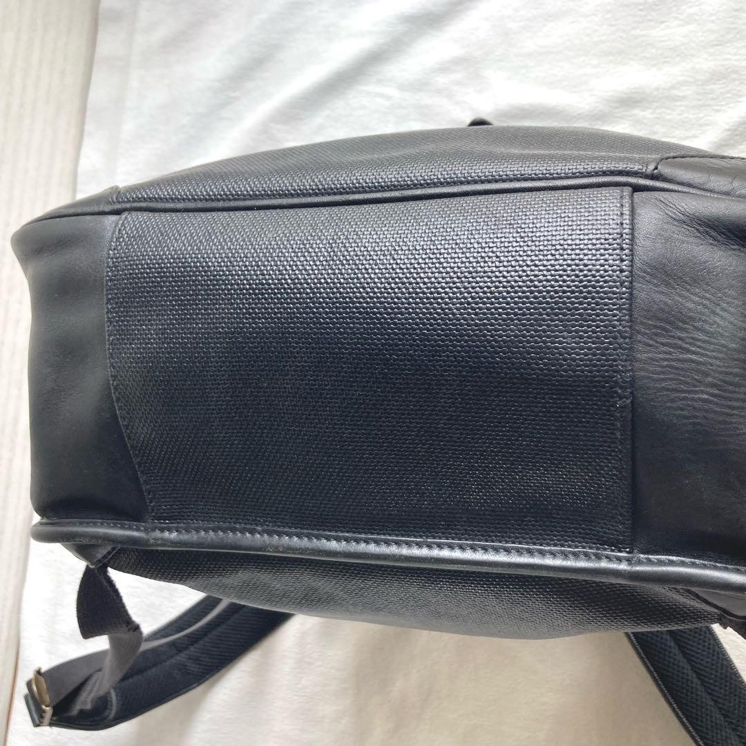 Authentic Porter Yoshida Leather Backpack Black Gold Hardware 37cm Discontinued