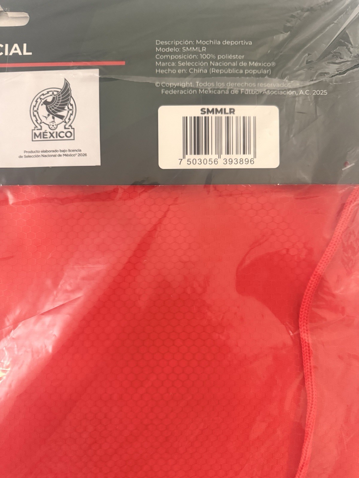 Official Mexico National Team Drawstring Backpack New Sealed Choose Color