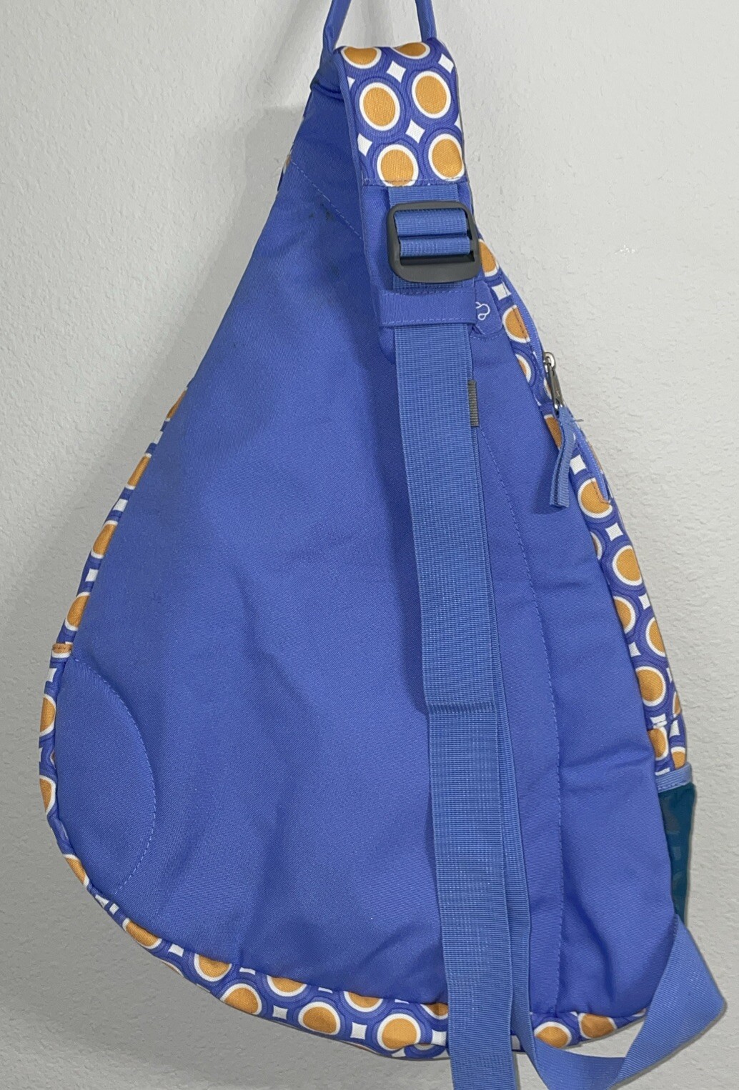 JanSport Sling Single Strap Backpack One Shoulder Bag Adjustable—Blue Yellow