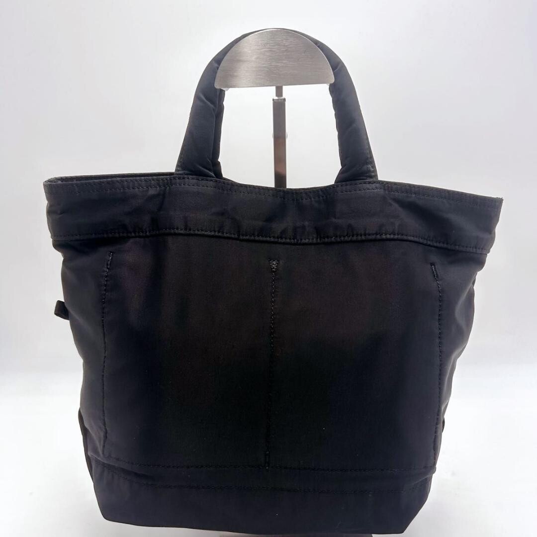 PORTER Mini tote bag MILE Nylon cotton twill Black Authentic From Japan
