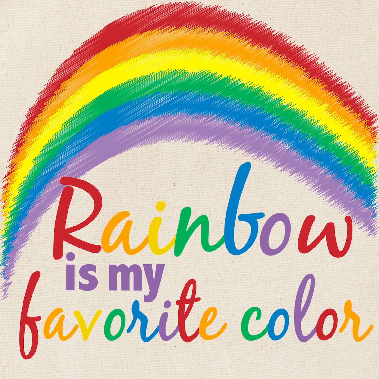 CafePress Rainbow Favorite Color Tote Bag (670279066)
