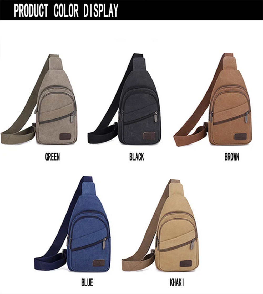Men Chest Sling Bag Shoulder Pack Cross Body Handbag Sports Travel Backpack Gift