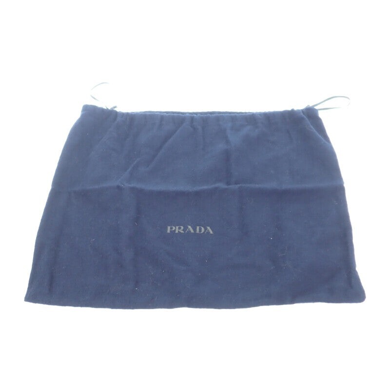 PRADA Vitello Dino Body Bag Leather Grey Silver Hardware Men’s ISY