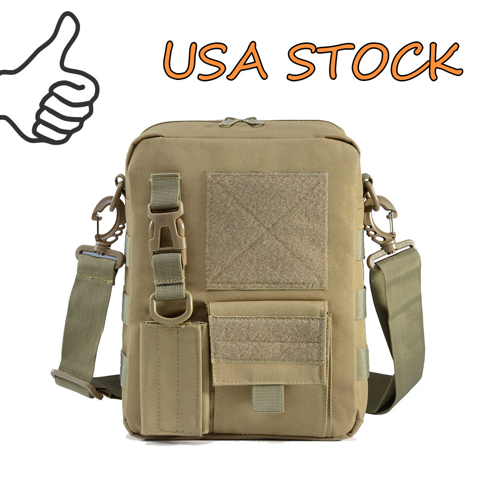 Mens Tactical Military Molle Sling Shoulder Bag CrossbodyTravel Messenger Bag US