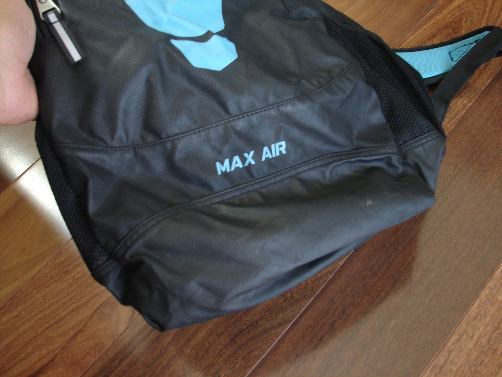 Nike Max Air Backpack Black & Teal 3 Pocket Basketball Sports Backpack