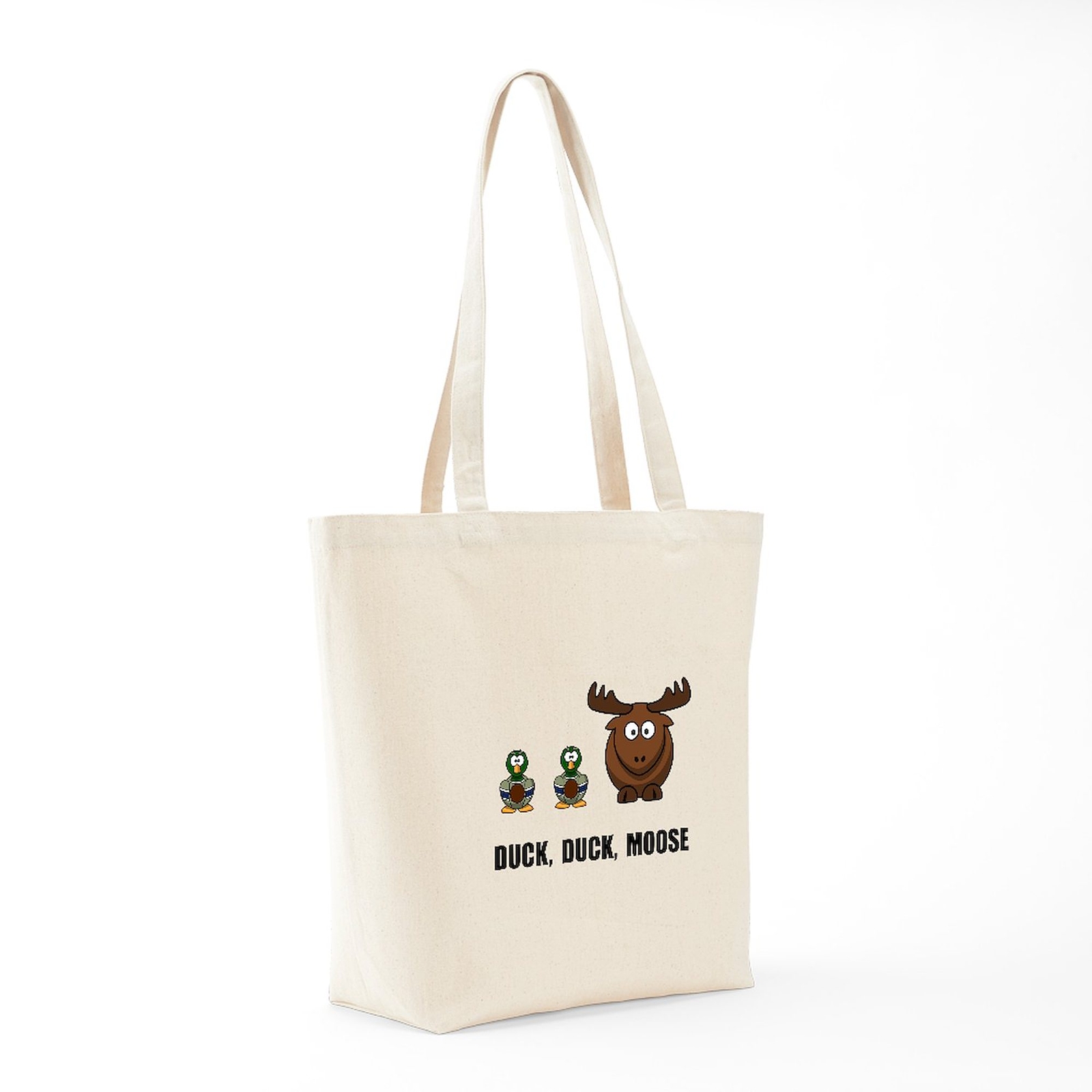 CafePress Duck Duck Moose Tote Bag (628075379)