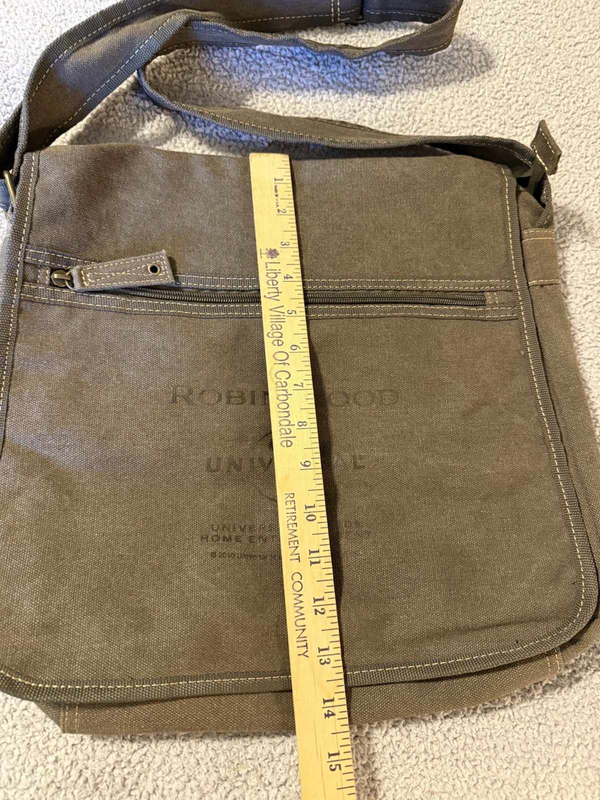 Robin Hood Universal Studios Movie Staff Bag Canvas Messenger Green Discontinued