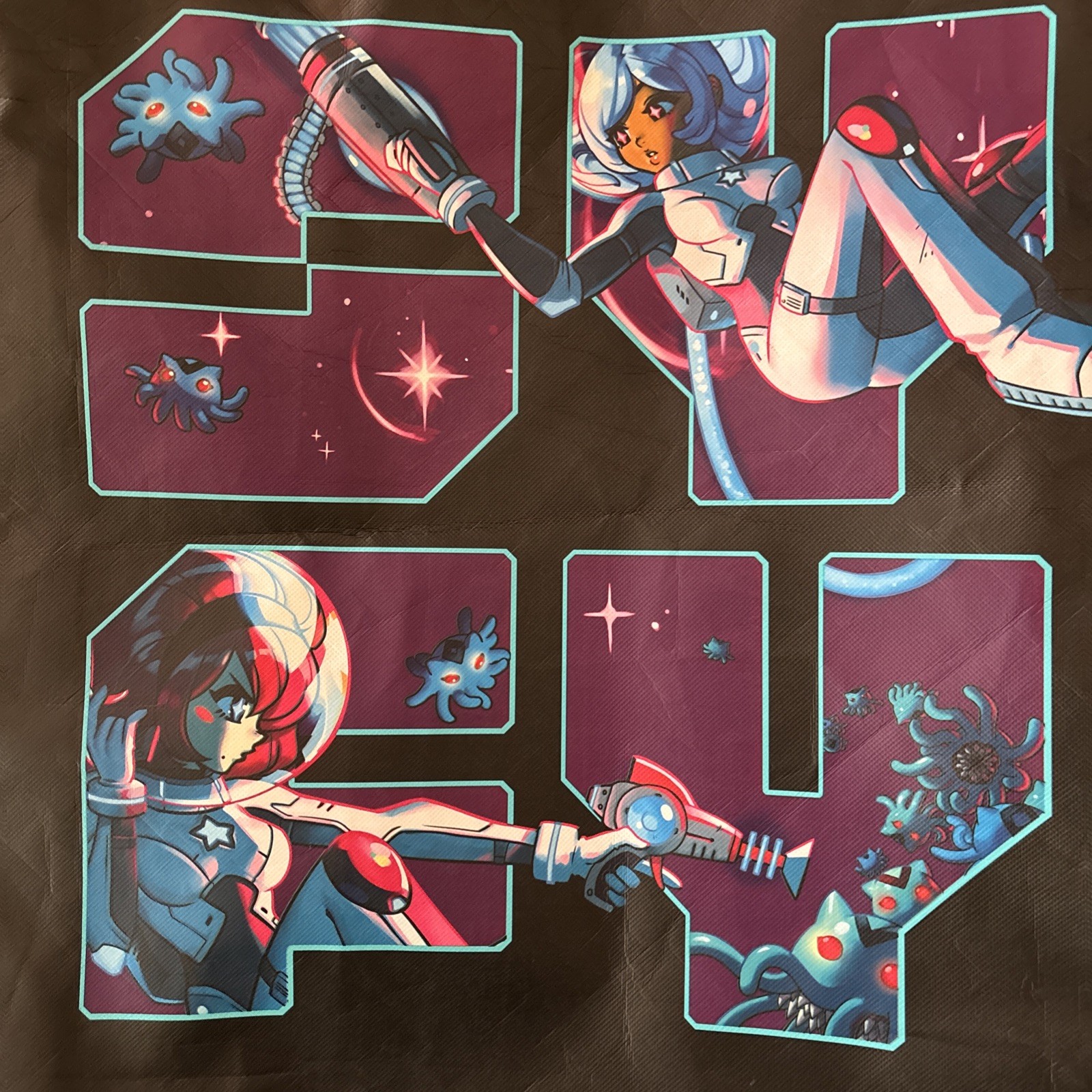 SDCC 2018 Exclusive SYFY fan art by Ein Lee Tote Bag Swag Bag Backpack Comic Con