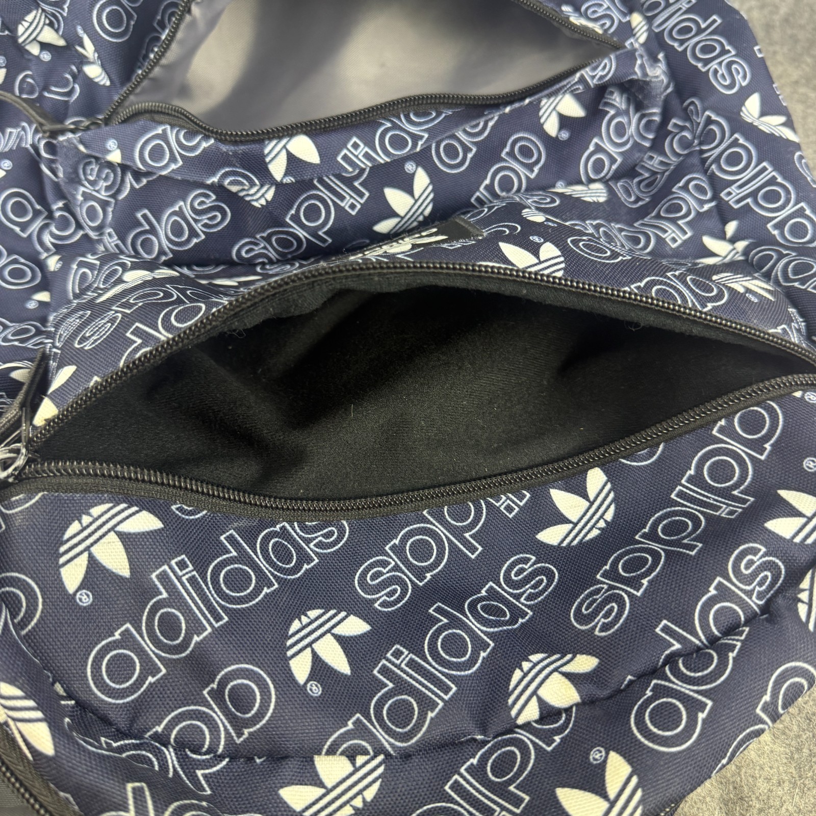 Adidas AOP Original National Backpack Navy Blue Trefoil Logo Large School Work