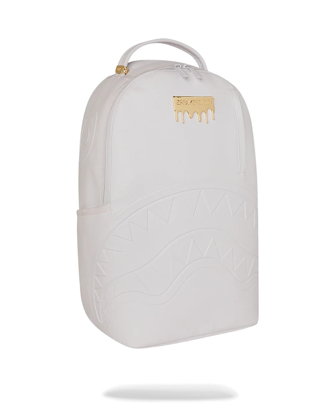 Sprayground Brick Gold Luxe Backpack🔥White Embossed Bookbag Large School Bag