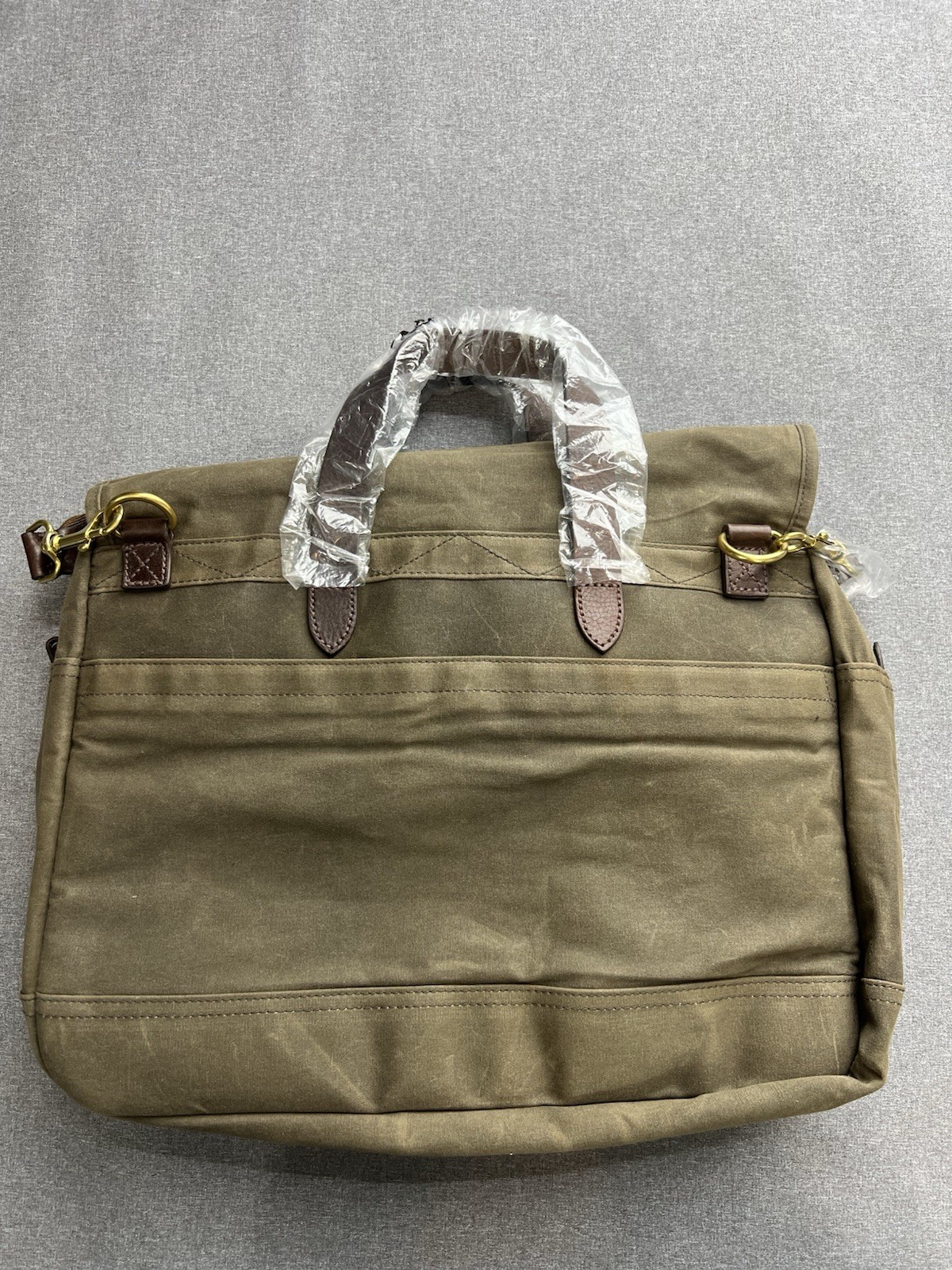 J CREW Abingdon Waxed Canvas Briefcase –