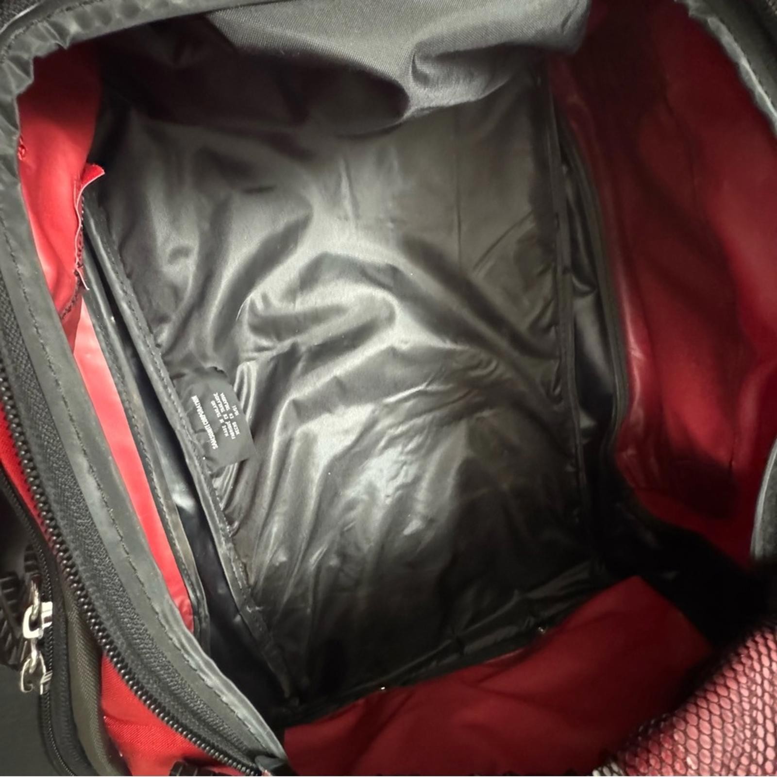 Vtg Hummer Samsonite Red Black Convertible Duffle Backpack Bag Travel Collect