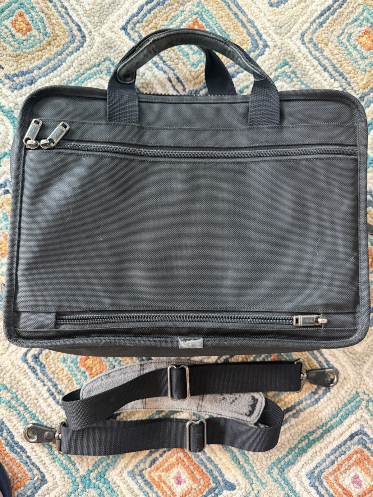 TUMI Alpha Medium 15 -inch Expandable Briefcase with Removable Padded Strap-Used