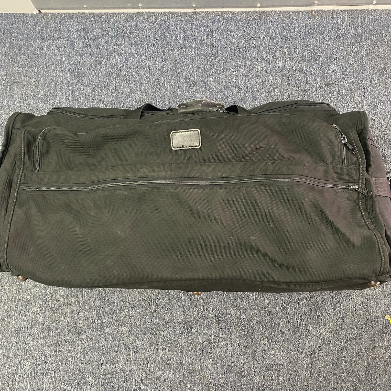 Vintage Tumi Black Ballistic Nylon XL Travel Duffle Bag Weekend Carry On 30”
