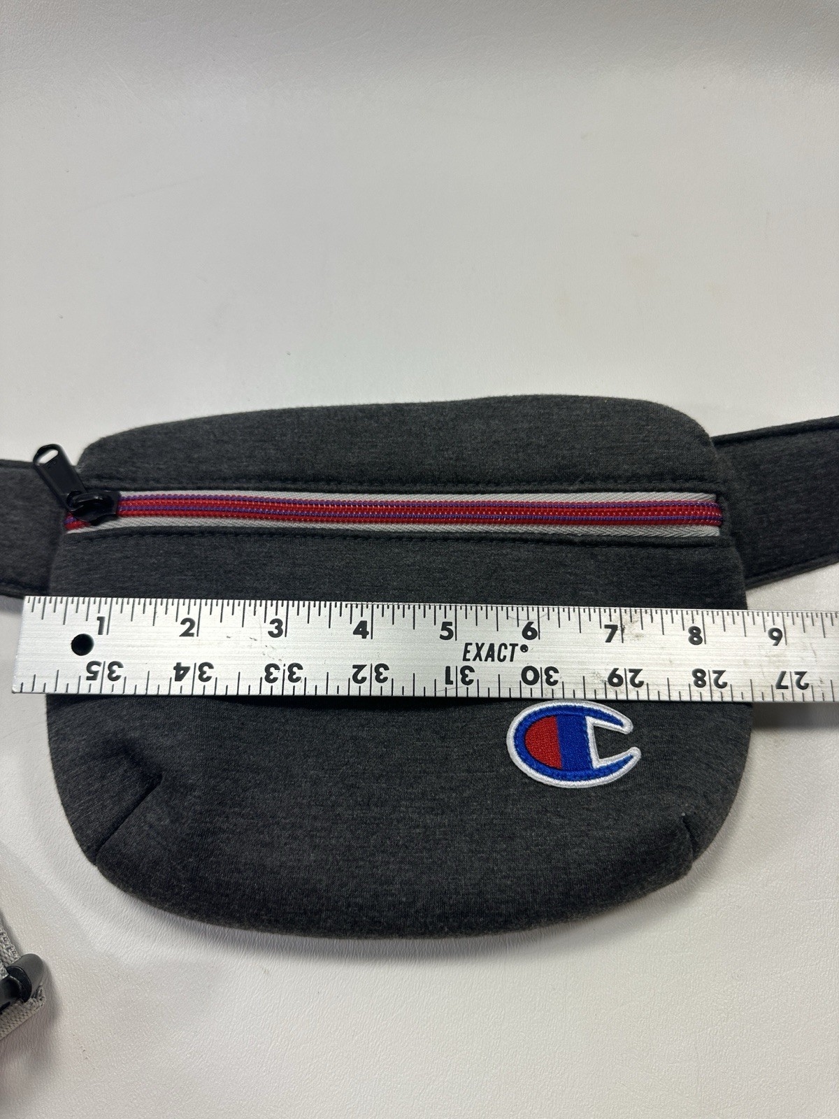 Champion Attribute Waist Bag Fanny Pack Attribute Gray Logo Shoulder Pouch