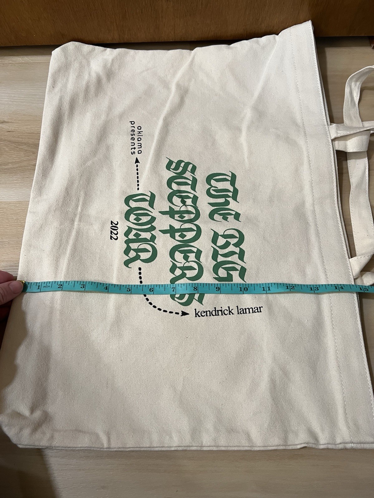 Kendrick Lamar Large Tote Bag The Big Steppers 2022 Tour Merch 20″x15″