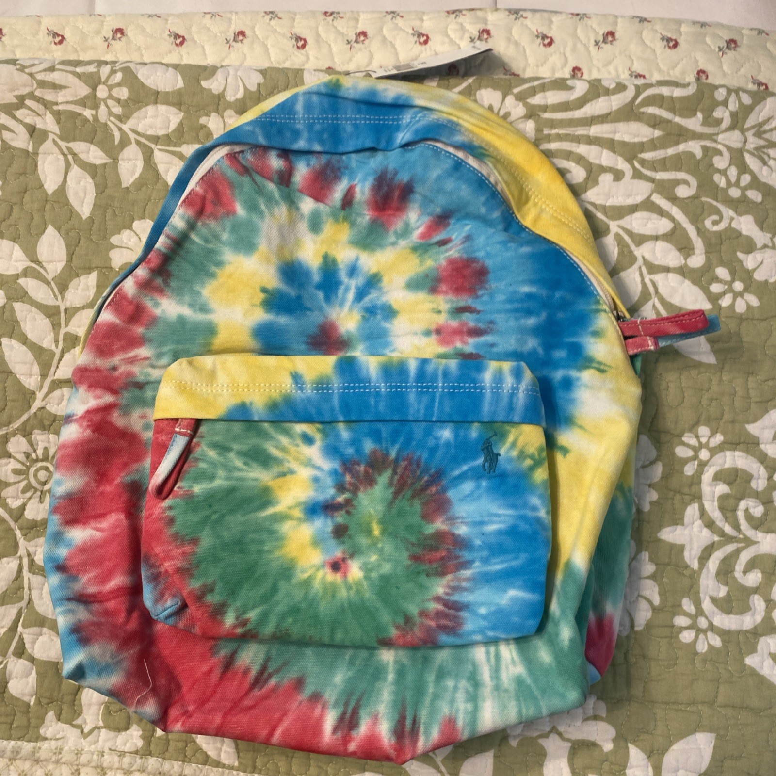 POLO Ralph Lauren Canvas Tie Dye Canvas Backpack Adult Bookbag