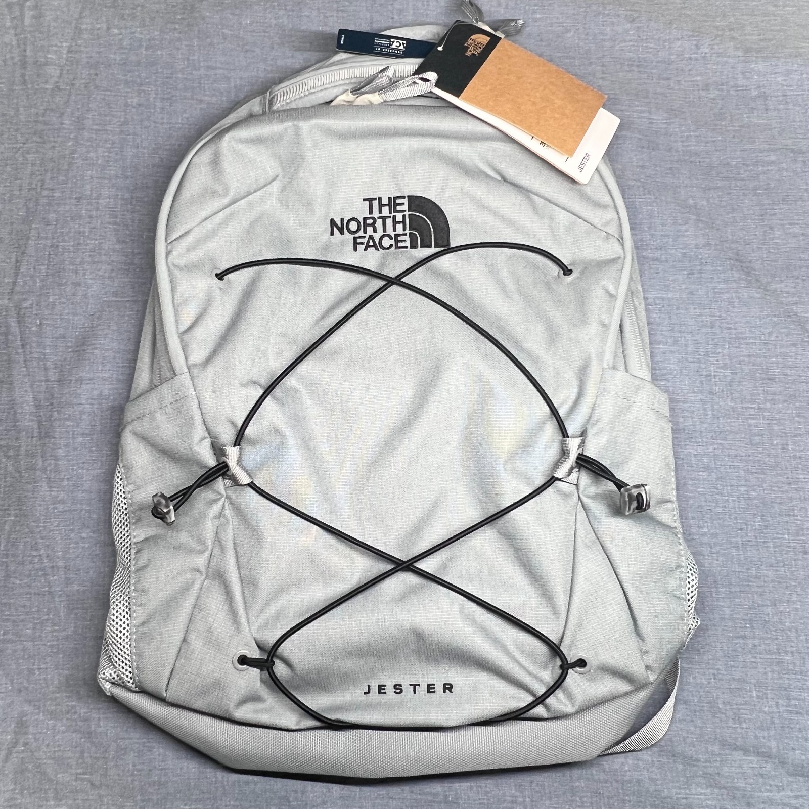 *NWT* The North Face Jester Backpack Mid Grey Dark Heather/TNF Black