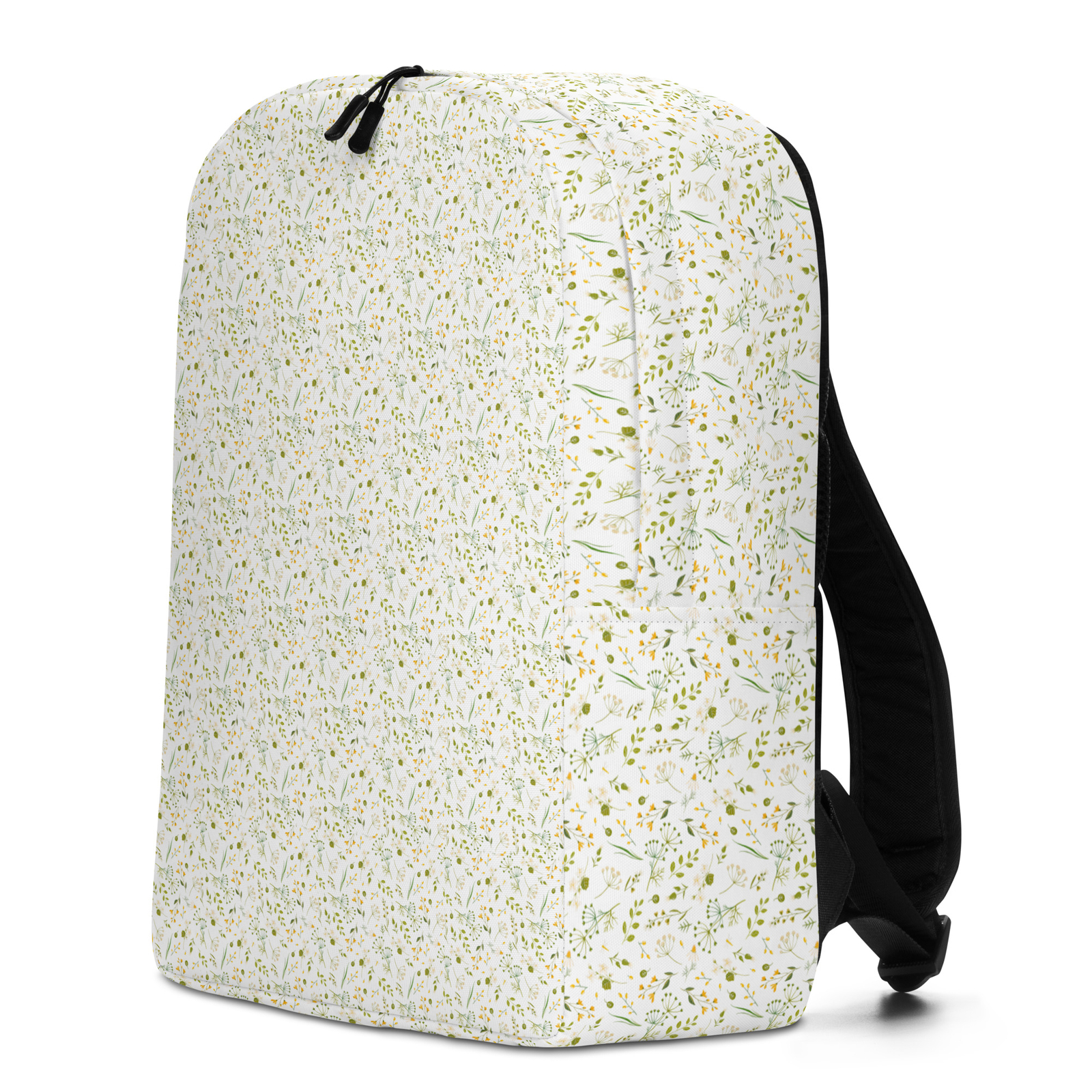 Minimalist Backpack Beautiful Floral Pattern