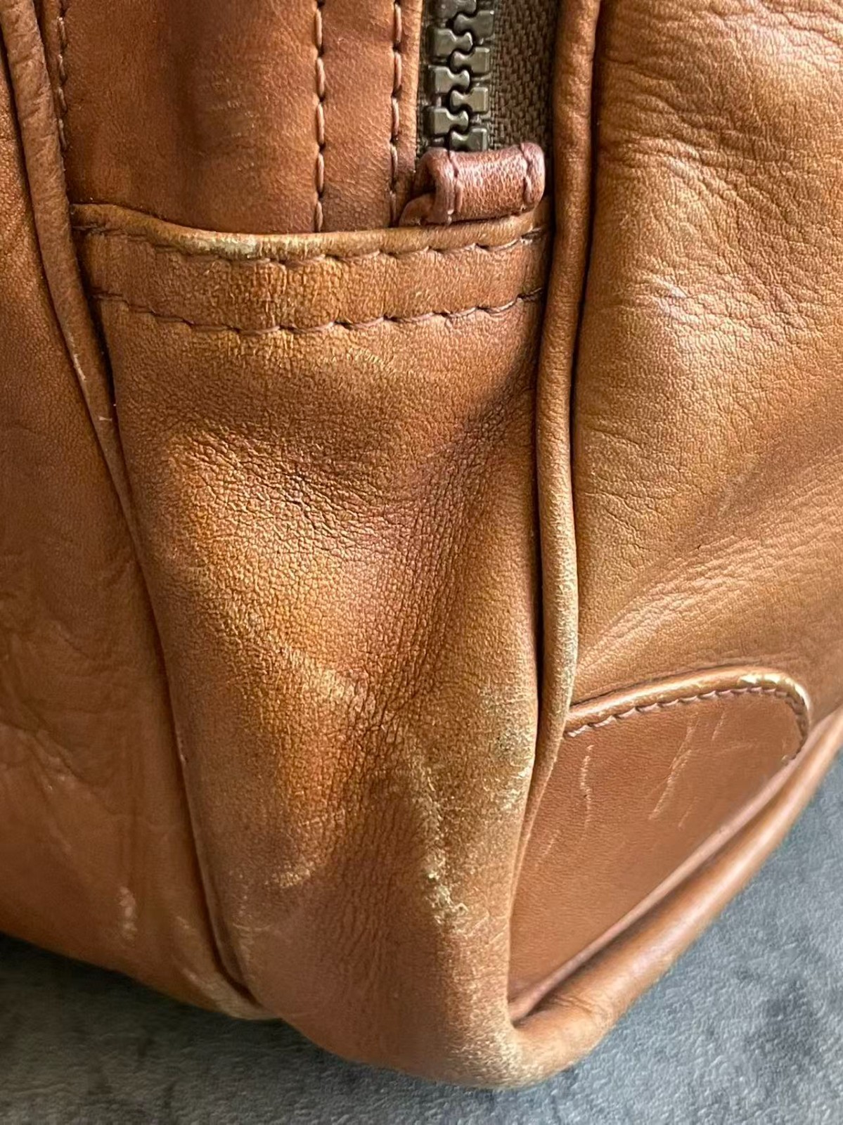 Vintage 90s W.K. Leathers Custom Backpack Colombia Error Patina Artisan OOAK