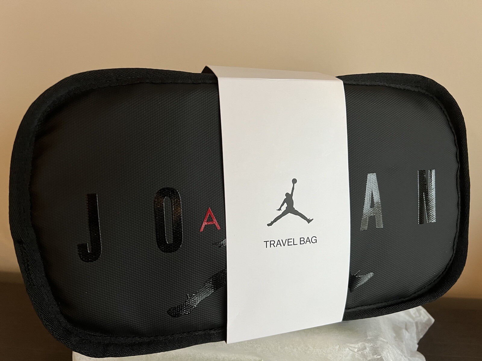 Nike Air Jordan Travel Dopp Kit Zip Clutch Bag Toiletries Jumpman Black $40