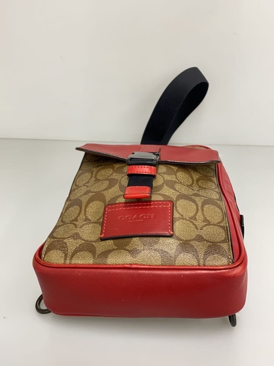 Coach Shoulder Bag Red Total Pattern J2221-CF454 Used