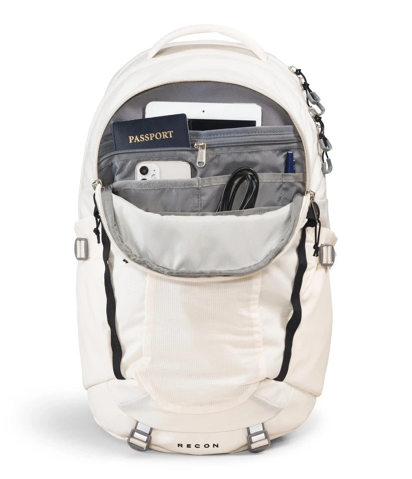 The North Face Recon Everyday Laptop Backpack Gardenia White Commuter