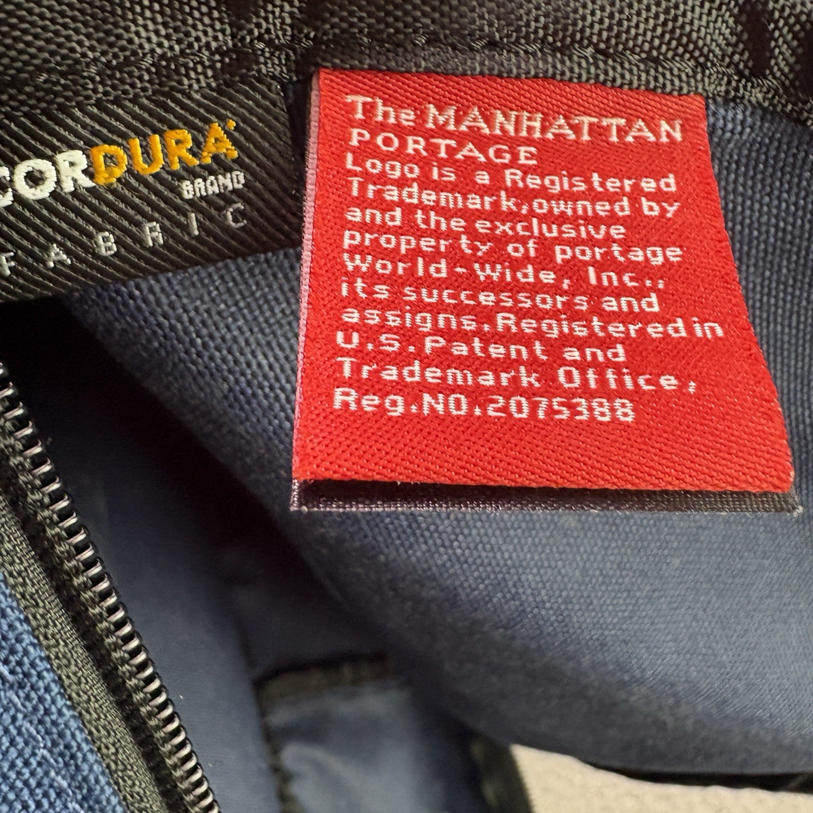 Manhattan Portage Travel Backpack Blue Lightweight Zip