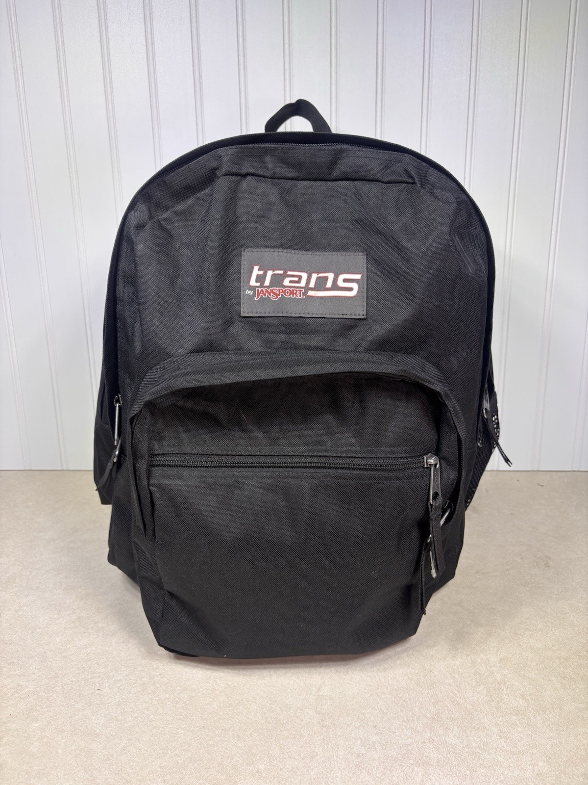 Trans By Jansport Backpack Blwck Multi Zip Bookbag School Sport Travel Bag