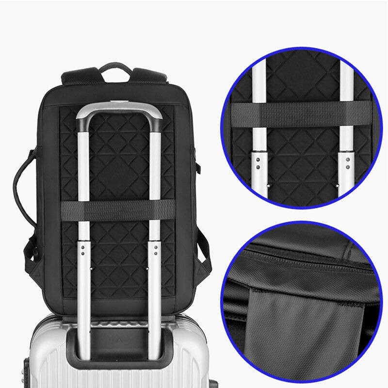 Men Laptop Backpack Waterproof Large Rucksack Travel School Business Bag w/USB