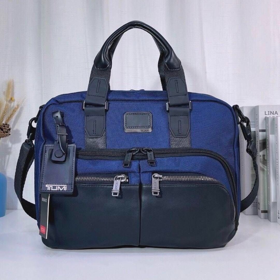 TUMI Alpha Bravo Slim Commuter Briefcase bag 2 Colors Navy Black Outlet Products