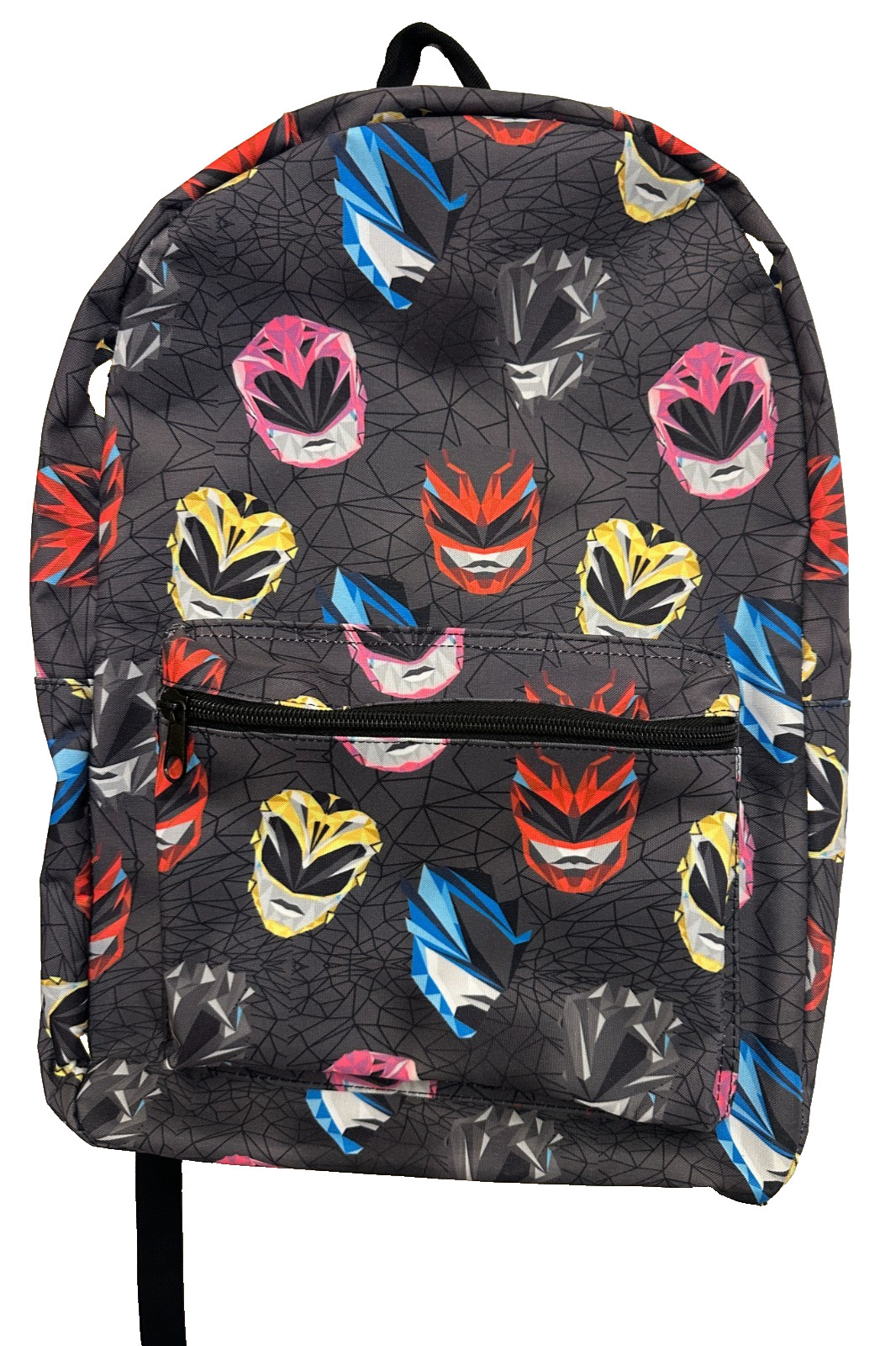 NEW Mighty Morphin Power Rangers Red Yellow Blue Pink Black Helmet Bag Backpack