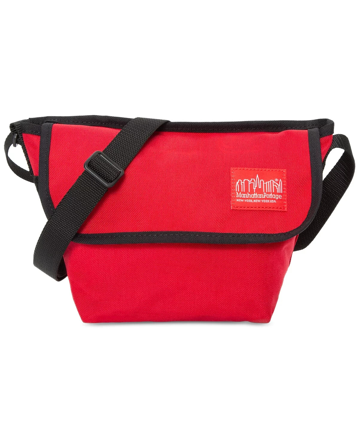 Manhattan Portage Mini Nylon Messenger Travel Bag Water-Resistant Red