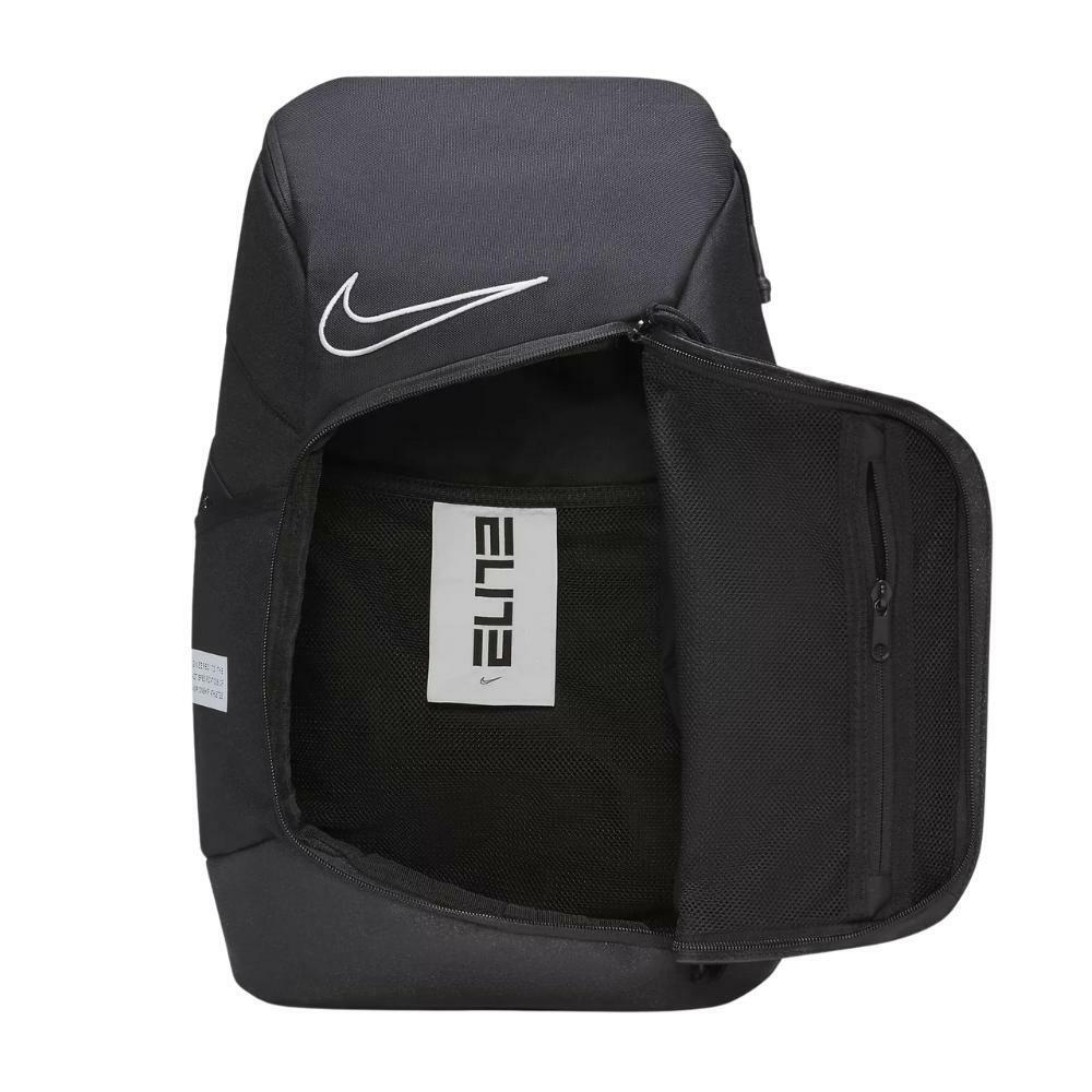 Nike Elite Pro Basketball Backpack Black White BA6164 One Size Shoes Laptop New
