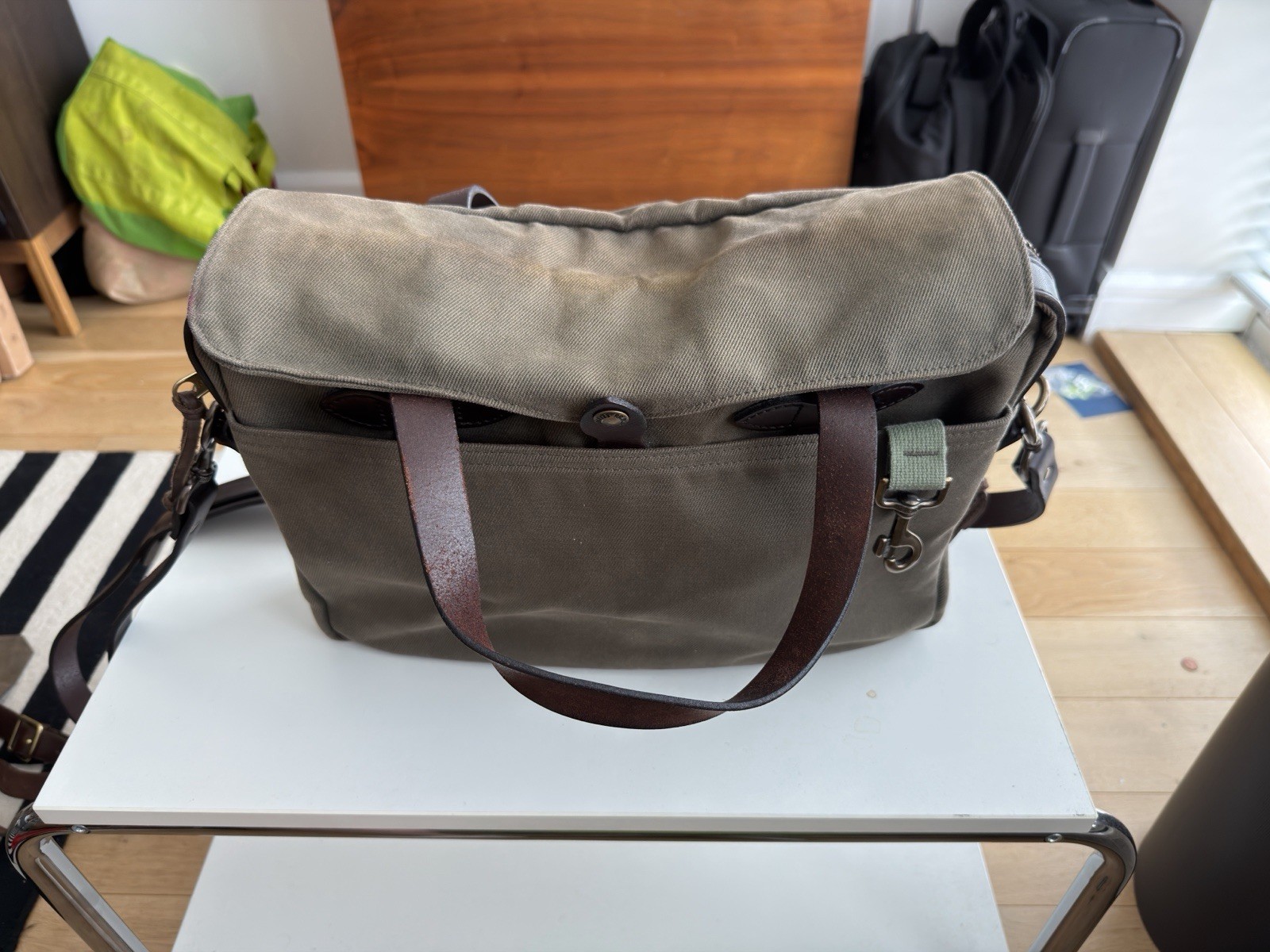 Filson Original Briefcase Otter Green Rugged Twill
