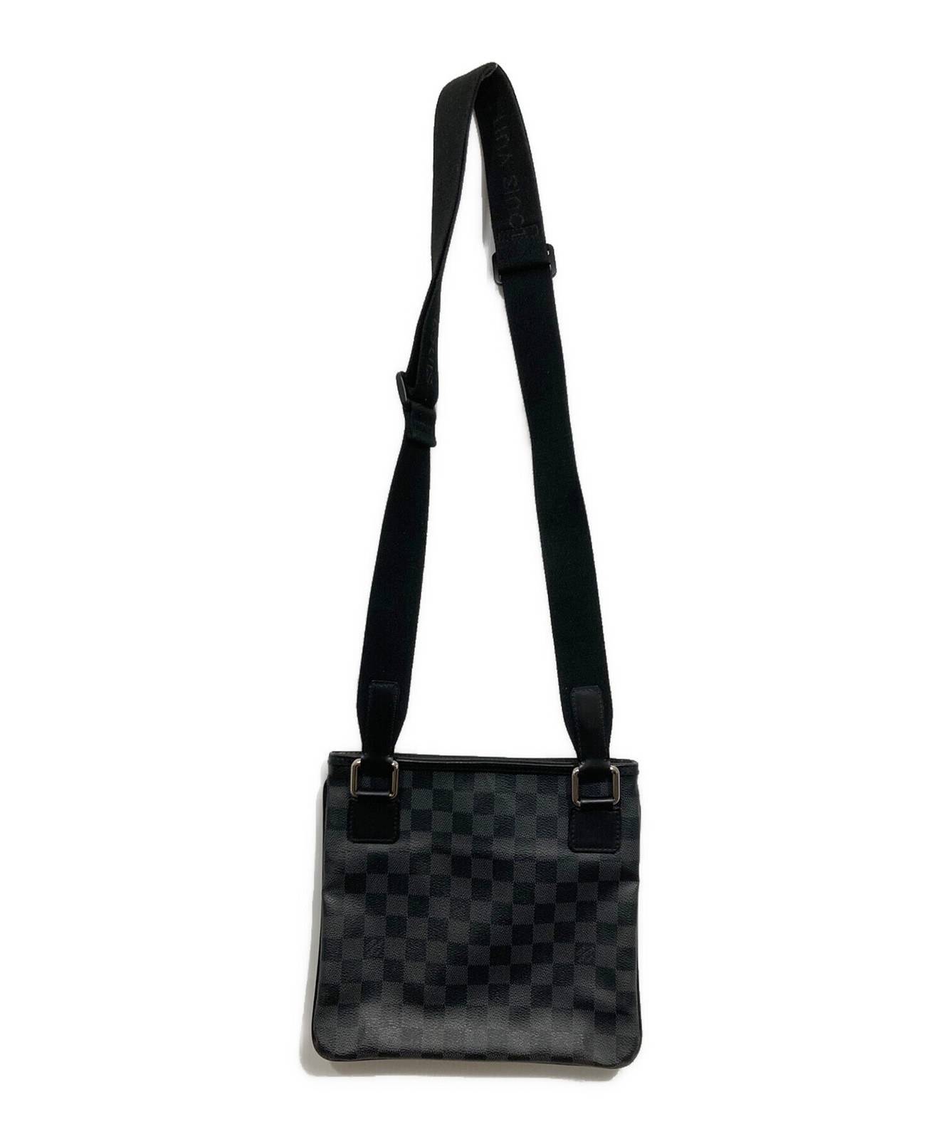 Louis Vuitton Tomas Shoulder Crossbody Bag Damier Graphite Canvas Gray N58028