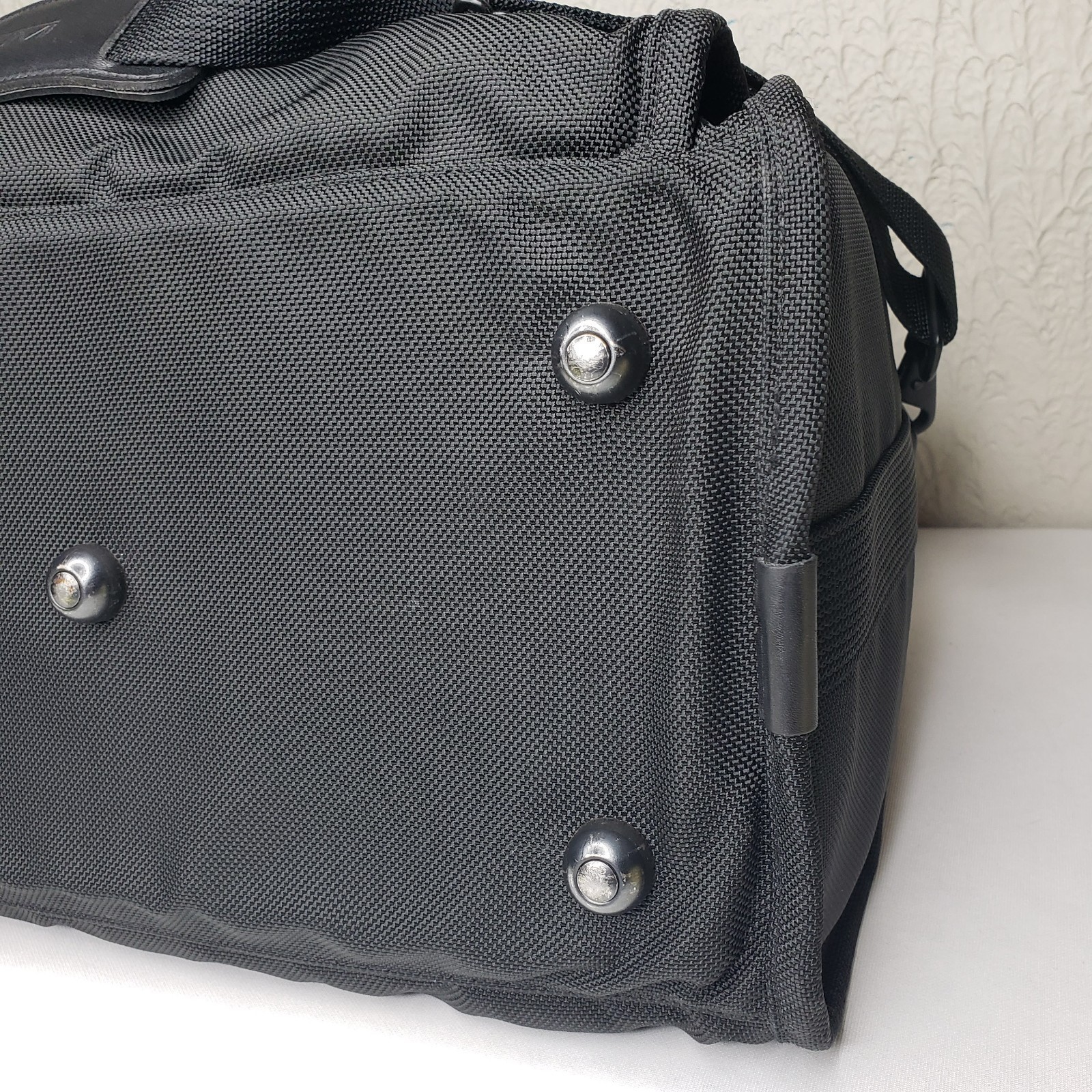 TUMI Alpha Sport Duffle Bag 15” Weekender Carry-On Travel Ballistic Canvas Black