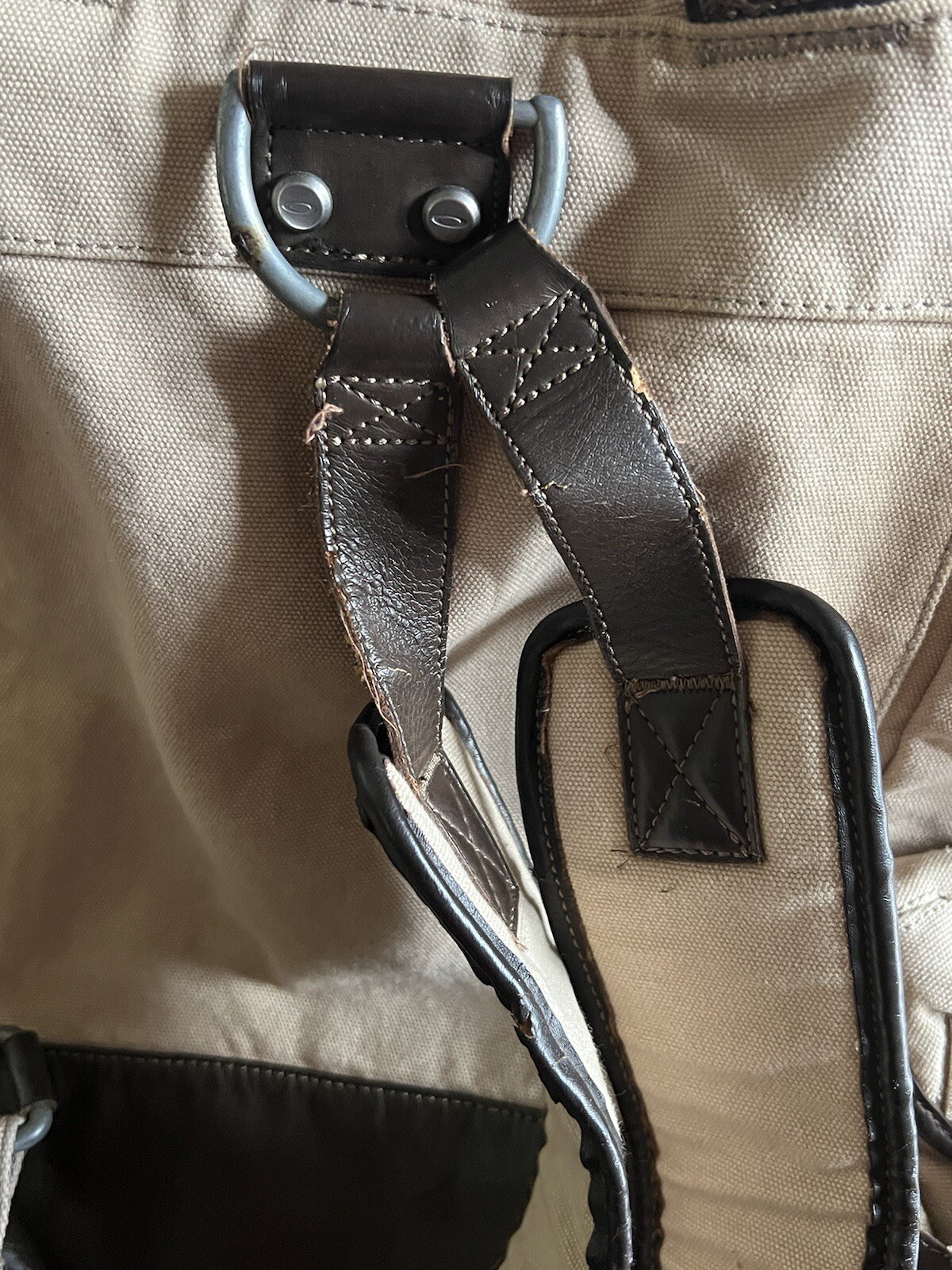 OAKLEY TACTICAL FIELD GEAR AP BAG Canvas Leather Pack Sling Carry Backpack