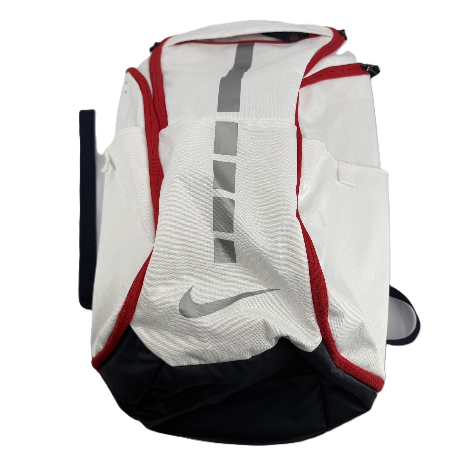 Nike Hoops Elite Pro Backpack Mens White Red BA5554 Basketball Bag